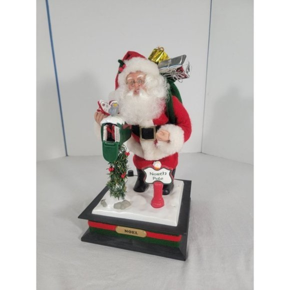 Noel Santa Clause Letters North Pole Musicial Christmas 1983 Holiday Creations‎